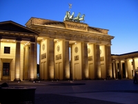 Minijobs in Berlin - tor, abend, brandenburger, evening, gate, berlin .