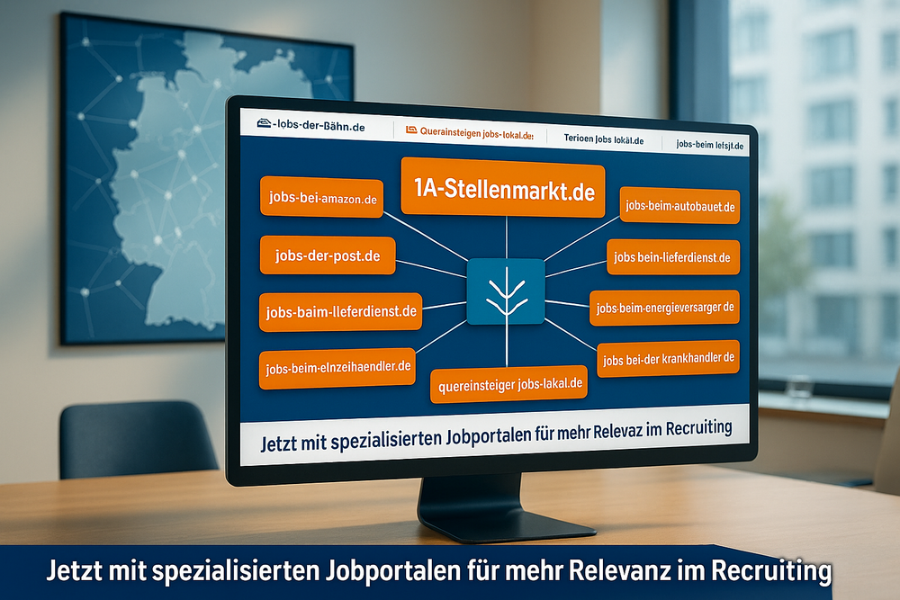 1A-Stellenmarkt startet spezialisierte Jobportale – Mehr Relevanz für Bewerber, höhere Treffer für Arbeitgeber