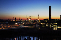 Minijobs in Hamburg - hafencity, sonnenuntergang, hafen, nacht, sunset, hamburg, night, port.