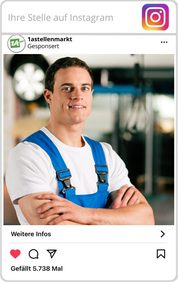Pärsentieren Sie sich dem Berwerber immer im richtigen Moment: Auf Instagram