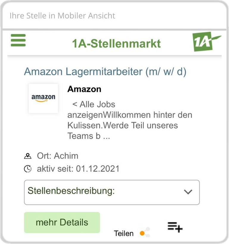 Pärsentieren Sie sich dem Berwerber immer im richtigen Moment: Auf dem 1A-Stellenmarkt.de